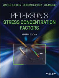 応力集中係数（第４版）<br>Peterson's Stress Concentration Factors（4）