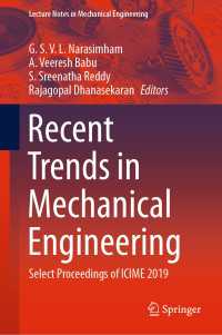 Recent Trends in Mechanical Engineering : Select Proceedings of ICIME 2019