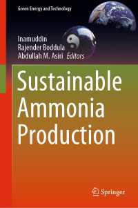 Sustainable Ammonia Production〈1st ed. 2020〉