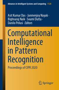 Computational Intelligence in Pattern Recognition : Proceedings of CIPR 2020
