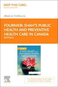 Public Health and Preventive Health Care in Canada : Public Health and Preventive Health Care in Canada（6）