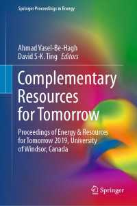 Complementary Resources for Tomorrow : Proceedings of Energy & Resources for Tomorrow 2019, University of Windsor, Canada