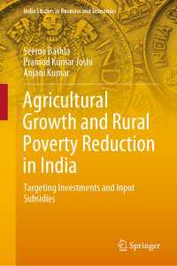 Agricultural Growth and Rural Poverty Reduction in India : Targeting Investments and Input Subsidies