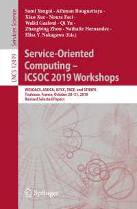Service-Oriented Computing – ICSOC 2019 Workshops : WESOACS, ASOCA, ISYCC, TBCE, and STRAPS, Toulouse, France, October 28–31, 2019, Revised Selected Papers