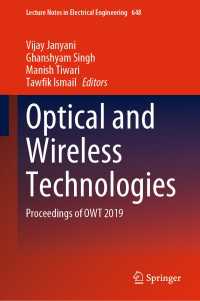 Optical and Wireless Technologies : Proceedings of OWT 2019