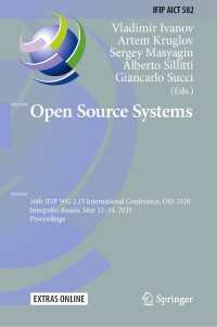 Open Source Systems : 16th IFIP WG 2.13 International Conference, OSS 2020, Innopolis, Russia, May 12–14, 2020, Proceedings
