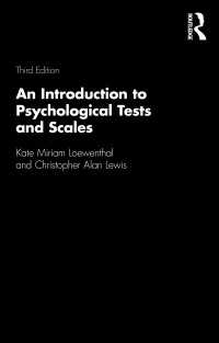 心理テスト・尺度入門（第３版）<br>An Introduction to Psychological Tests and Scales（3）