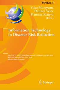Information Technology in Disaster Risk Reduction : 4th IFIP TC 5 DCITDRR International Conference, ITDRR 2019, Kyiv, Ukraine, October 9–10, 2019, Revised Selected Papers