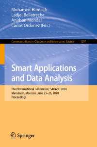 Smart Applications and Data Analysis : Third International Conference, SADASC 2020, Marrakesh, Morocco, June 25–26, 2020, Proceedings