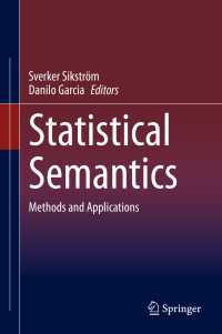 Statistical Semantics : Methods and Applications