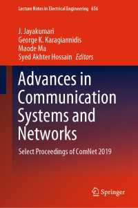 Advances in Communication Systems and Networks : Select Proceedings of ComNet 2019