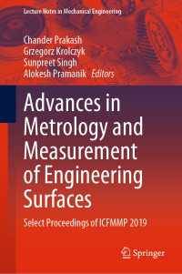 Advances in Metrology and Measurement of Engineering Surfaces : Select Proceedings of ICFMMP 2019