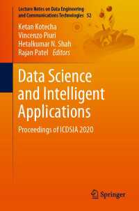 Data Science and Intelligent Applications : Proceedings of ICDSIA 2020