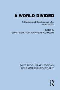 A World Divided : Militarism and Development after the Cold War