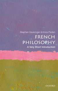 VSIフランス哲学<br>French Philosophy: A Very Short Introduction