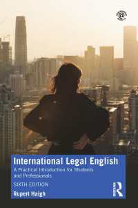 法曹英語：実践的入門（第６版）<br>International Legal English : A Practical Introduction for Students and Professionals（6 NED）