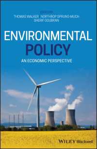 環境政策と立法：経済学の視点<br>Environmental Policy : An Economic Perspective