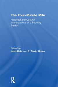 １マイル４分の壁：スポーツの新記録<br>The Four-Minute Mile : Historical and Cultural Interpretations of a Sporting Barrier