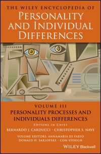 The Wiley Encyclopedia of Personality and Individual Differences, Personality Processes and Individuals Differences〈Volume 3〉