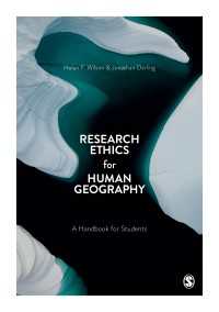 人文地理学のための研究倫理ハンドブック<br>Research Ethics for Human Geography : A Handbook for Students