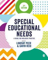 特別な教育的ニーズ：包含的実践ガイド（第３版）<br>Special Educational Needs : A Guide for Inclusive Practice（Third Edition）