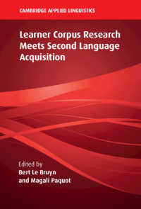 学習者コーパスと第二言語習得研究<br>Learner Corpus Research Meets Second Language Acquisition