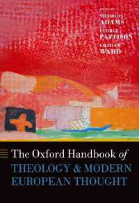 オックスフォード版　神学と近代ヨーロッパ思想ハンドブック<br>The Oxford Handbook of Theology and Modern European Thought