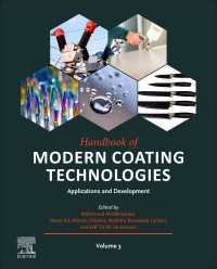 被膜技術ハンドブック：応用と開発<br>Handbook of Modern Coating Technologies : Applications and Development