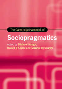 ケンブリッジ版　社会語用論ハンドブック<br>The Cambridge Handbook of Sociopragmatics