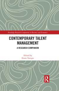ラウトレッジ版　現代才能管理研究必携<br>Contemporary Talent Management : A Research Companion