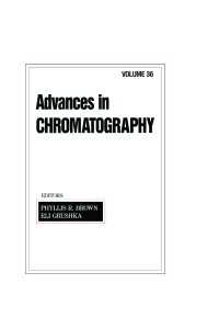 Advances in Chromatography : Volume 36