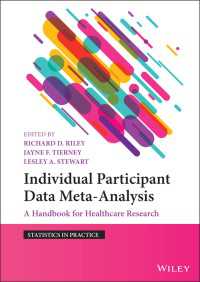 個々の参与者データのメタ分析（テキスト）<br>Individual Participant Data Meta-Analysis : A Handbook for Healthcare Research