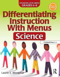 Differentiating Instruction With Menus : Science (Grades 6-8)（2 NED）