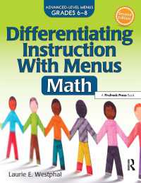 Differentiating Instruction With Menus : Math (Grades 6-8)（2 NED）