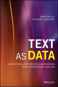 SASによる文書データ解析法<br>Text as Data : Computational Methods of Understanding Written Expression Using SAS