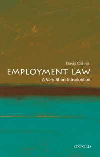 VSI労働法<br>Employment Law: A Very Short Introduction