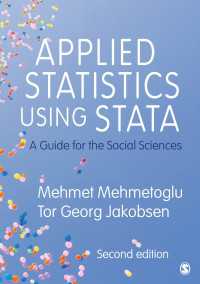 Stataによる応用統計学：社会科学のためのガイド（第２版）<br>Applied Statistics Using Stata : A Guide for the Social Sciences（Second Edition）