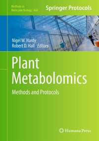 Plant Metabolomics : Methods and Protocols