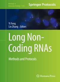 Long Non-Coding RNAs〈1st ed. 2016〉 : Methods and Protocols