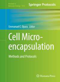 Cell Microencapsulation〈1st ed. 2017〉 : Methods and Protocols