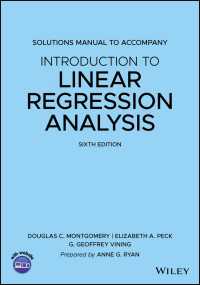 線形回帰入門（第６版・解法編）<br>Introduction to Linear Regression Analysis, 6e Solutions Manual（6）