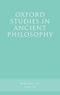 Oxford Studies in Ancient Philosophy, Volume 61