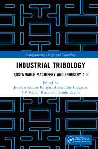 Industrial Tribology : Sustainable Machinery and Industry 4.0