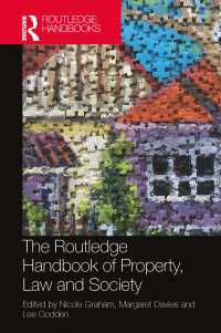ラウトレッジ版　法と社会から見た所有権ハンドブック<br>The Routledge Handbook of Property, Law and Society