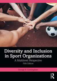 スポーツ組織における多様性と包含（第５版）<br>Diversity and Inclusion in Sport Organizations : A Multilevel Perspective（5 NED）