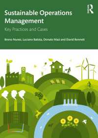持続可能なオペレーション管理<br>Sustainable Operations Management : Key Practices and Cases