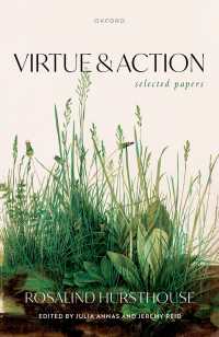 徳と行為：論文集<br>Virtue and Action : Selected Papers