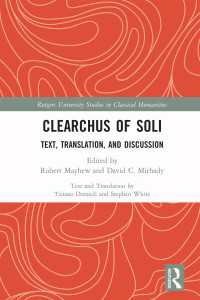 Clearchus of Soli : Text, Translation, and Discussion