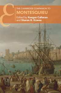 ケンブリッジ版　モンテスキュー必携<br>The Cambridge Companion to Montesquieu