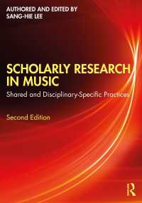 Scholarly Research in Music : Shared and Disciplinary-Specific Practices（2 NED）